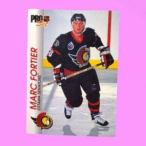 NHL 1992-93 Marc Fortier Senators #128 Pro Set Hockey Card